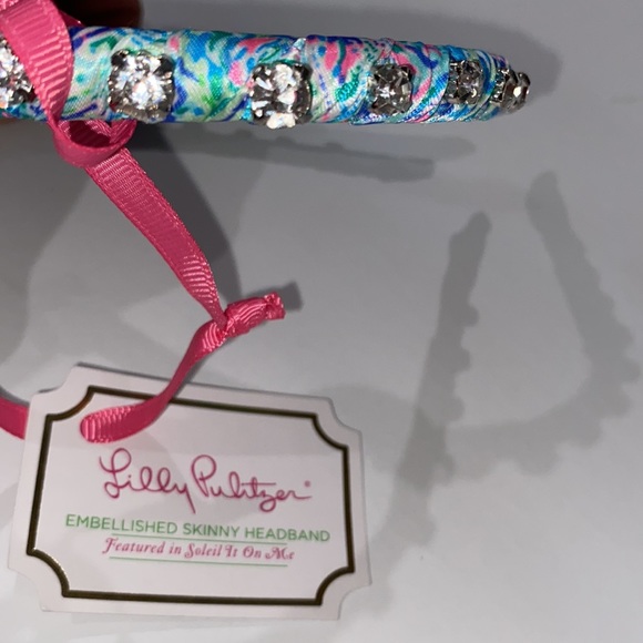 New Lilly Pulitzer embellished skinny headband - Picture 3 of 4